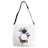 who loves poodle Adjustable Strap Totes