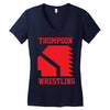 Thompson High School Wrestling (Vision Quest) Women's V-Neck T-Shirt