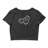 rude hands, ideal gift or birthday present. Crop Top