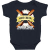 funny  creek paddle shop, ideal gift, birthday present Baby Bodysuit