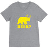 beer t shirt bear plus deer funny tee drinking college humor party shi V-Neck Tee
