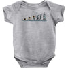 evolution of espionage Baby Bodysuit