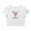 hearts queen of hearts Crop Top