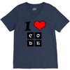 i love code V-Neck Tee
