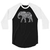elephant filled pattern cool 3/4 Sleeve Shirt
