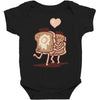 french toast kiss Baby Bodysuit