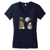 are you my mummy   orange version Women's V-Neck T-Shirt