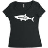 Auntie Shark Women's Triblend Scoop T-shirt