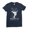 terrorist cat Ladies Fitted T-Shirt