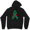 liver ribbon and rose Unisex Hoodie
