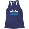 paddle faster i hear banjos Racerback Tank