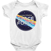 United States Space Force wint Planet Baby Bodysuit