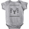 ugly deer christmas Baby Bodysuit