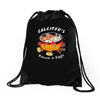 calcifer's bacon and eggs Drawstring Bags