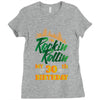 Rockin Rollin 30th Year Birthday Ladies Fitted T-Shirt