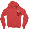 christmas cookie pocket Zipper Hoodie