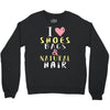 shoes bags natural hair Crewneck Sweatshirt