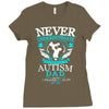 autism dad Ladies Fitted T-Shirt
