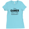 gamer baseball Ladies Fitted T-Shirt