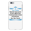 Dear Daddy, Thanks for Being my Dad Baby Boy Letter to Father iPhone 6 Plus/6s Plus Case