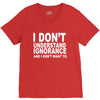 i don't ignorance V-Neck Tee
