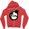 more hugs less fights Zipper Hoodie