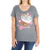 clean eating Ladies Curvy T-Shirt