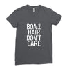 boat hair don't care Ladies Fitted T-Shirt