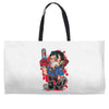 evil cartoon Weekender Totes