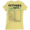October Girl Facts Libra Ladies Fitted T-Shirt