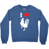 i love cock Crewneck Sweatshirt