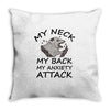 anxiety attack Throw Pillow