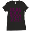 here to rage Ladies Fitted T-Shirt