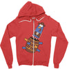 pop up knuckles1 Zipper Hoodie