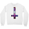 inverted galaxy cross funny  religion banter space fashion new Crewneck Sweatshirt