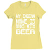 my indian name is runs with beer Ladies Fitted T-Shirt