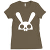 skull bunny Ladies Fitted T-Shirt