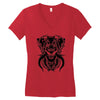 demon wolf Women's V-Neck T-Shirt