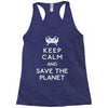 save the planet (2) Racerback Tank