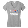 Stronger Together Women's V-Neck T-Shirt