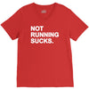 not running sucks V-Neck Tee