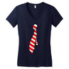 tie Women's V-Neck T-Shirt