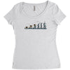 evolution of espionage Women's Triblend Scoop T-shirt