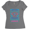 Never Underestimate the Strength of a Thyroid Cancer Warrior Women's Triblend Scoop T-shirt