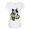 schrodinger cat tattoo Maternity Scoop Neck T-shirt