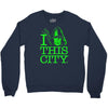 i heart this city Crewneck Sweatshirt