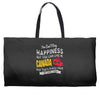 you can't buy happiness but you can live in canada Weekender Totes