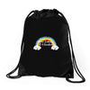 You're Looking At A Rainbow Drawstring Bags