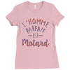 l homme parfait est motard Ladies Fitted T-Shirt