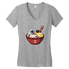 great wave ramen Women's V-Neck T-Shirt
